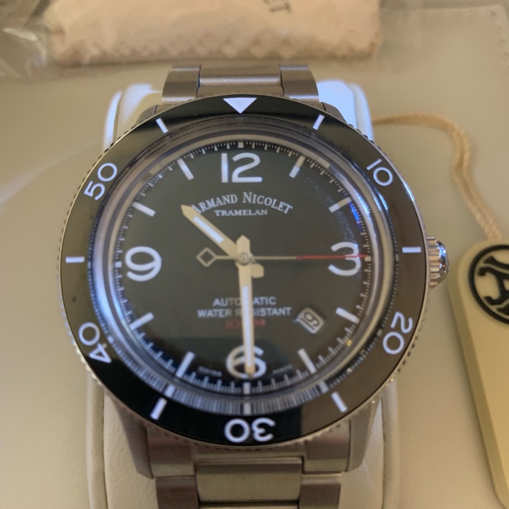 Armand Nicolet Swiss Made Diver 100m 660ft Perfect
